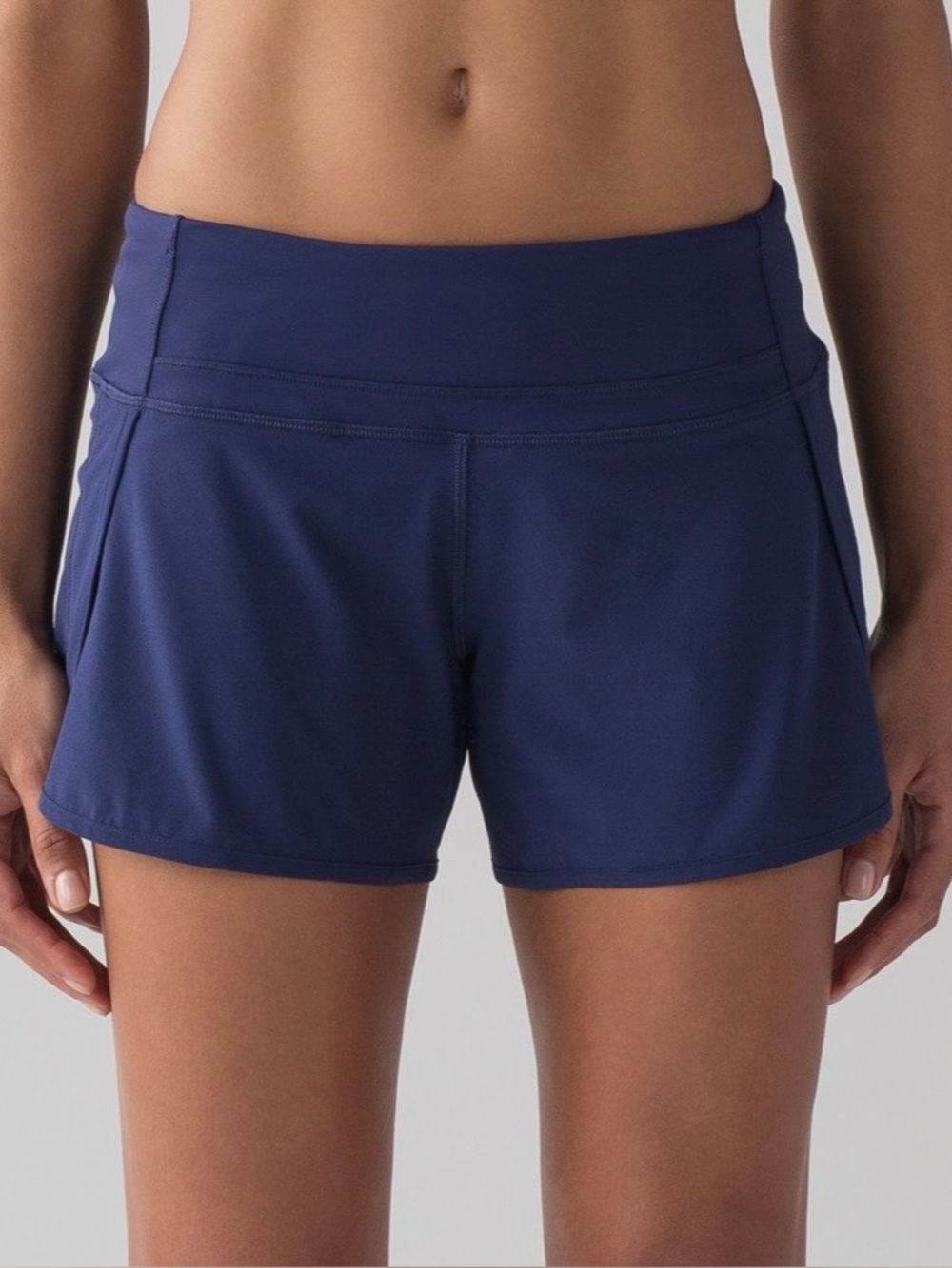 Lululemon Run Times Short (4-way Stretch 4") Blueberry Jam, Size 4